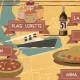Illustrated maps of dishes and cuisine from around the world